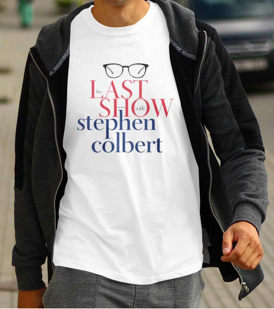 The Last Show With Stephen Colbert Glasses T-Shirt