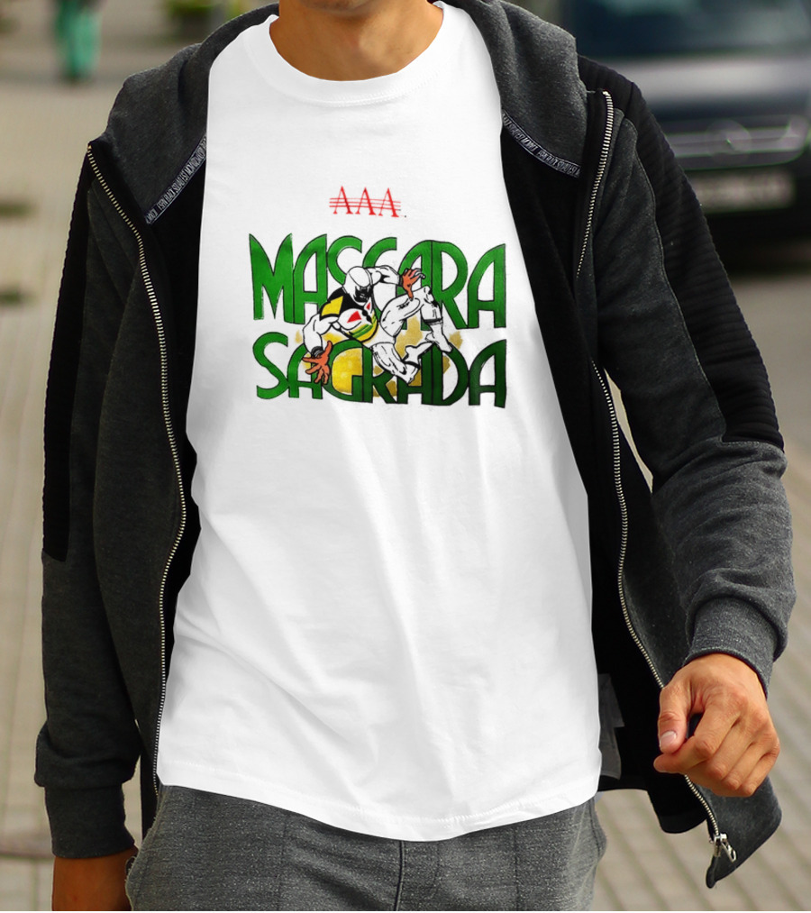 Máscara Sagrada AAA Lucha Libre Mexican Wrestling Hero T-Shirt