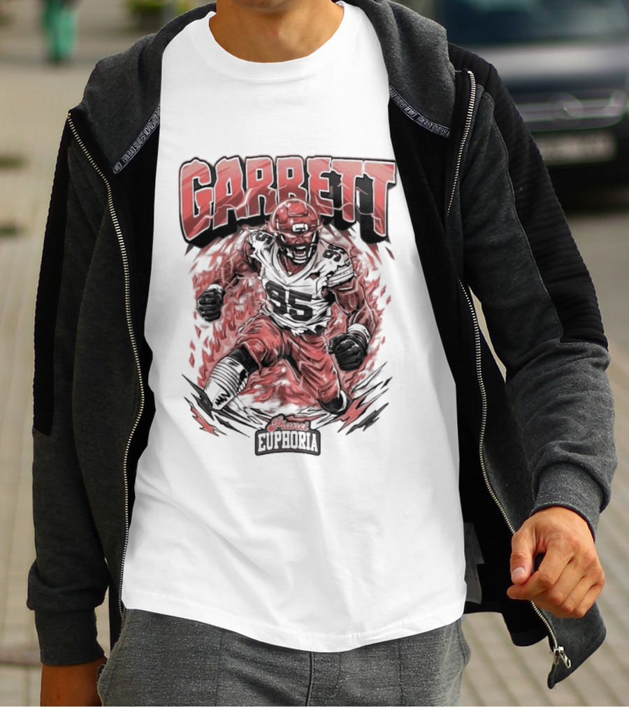 Garrett Inferno Hysteria Fiery Football Warrior T-Shirt