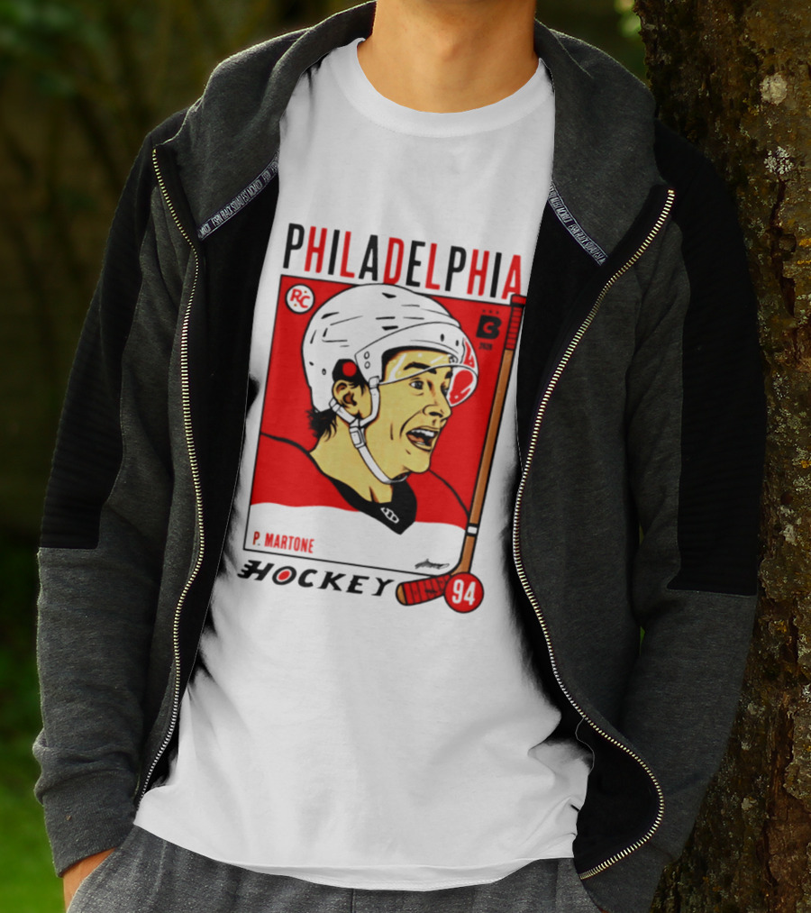 Philadelphia Flyers P Martone 94 Hockey Player T-Shirt