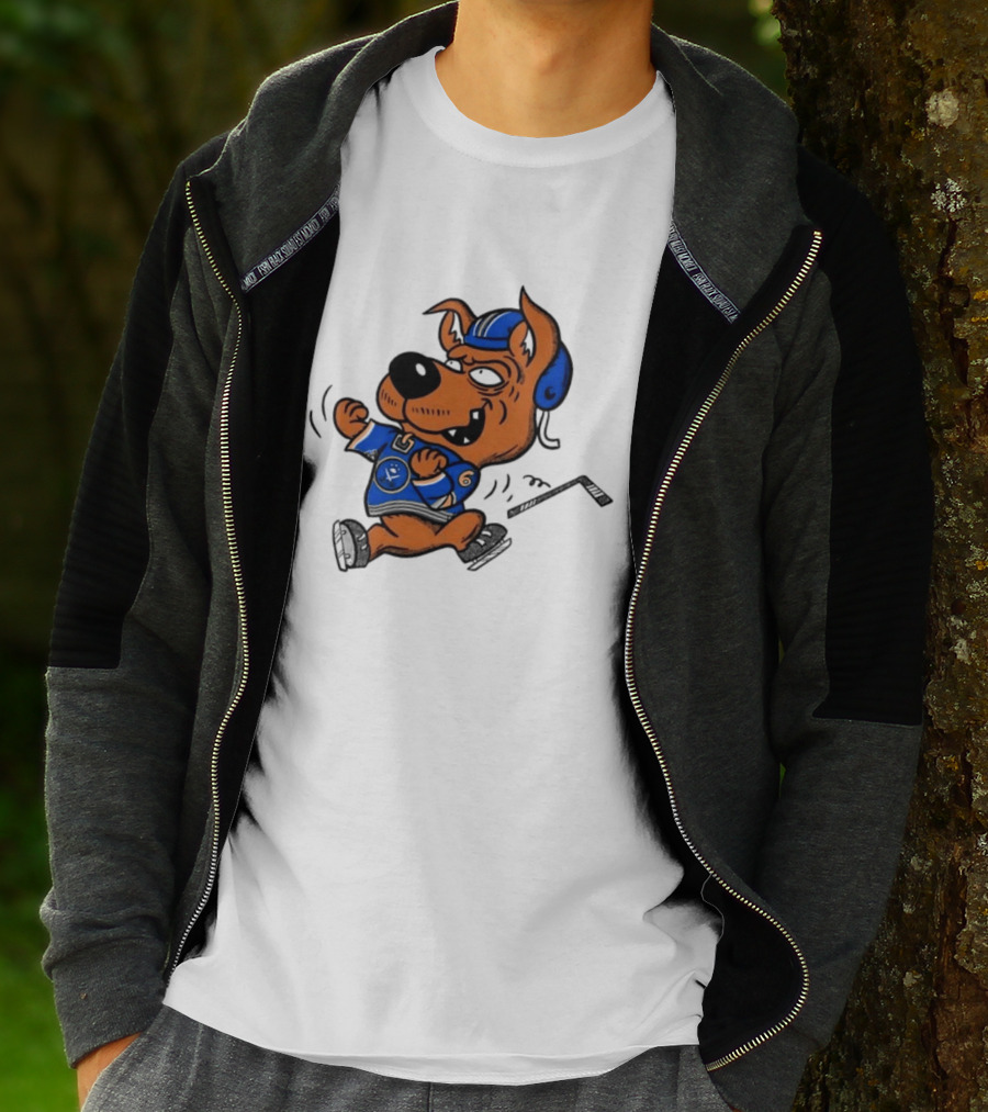 Scrappy Doo Buffalo Sabres Hockey Cartoon T-Shirt