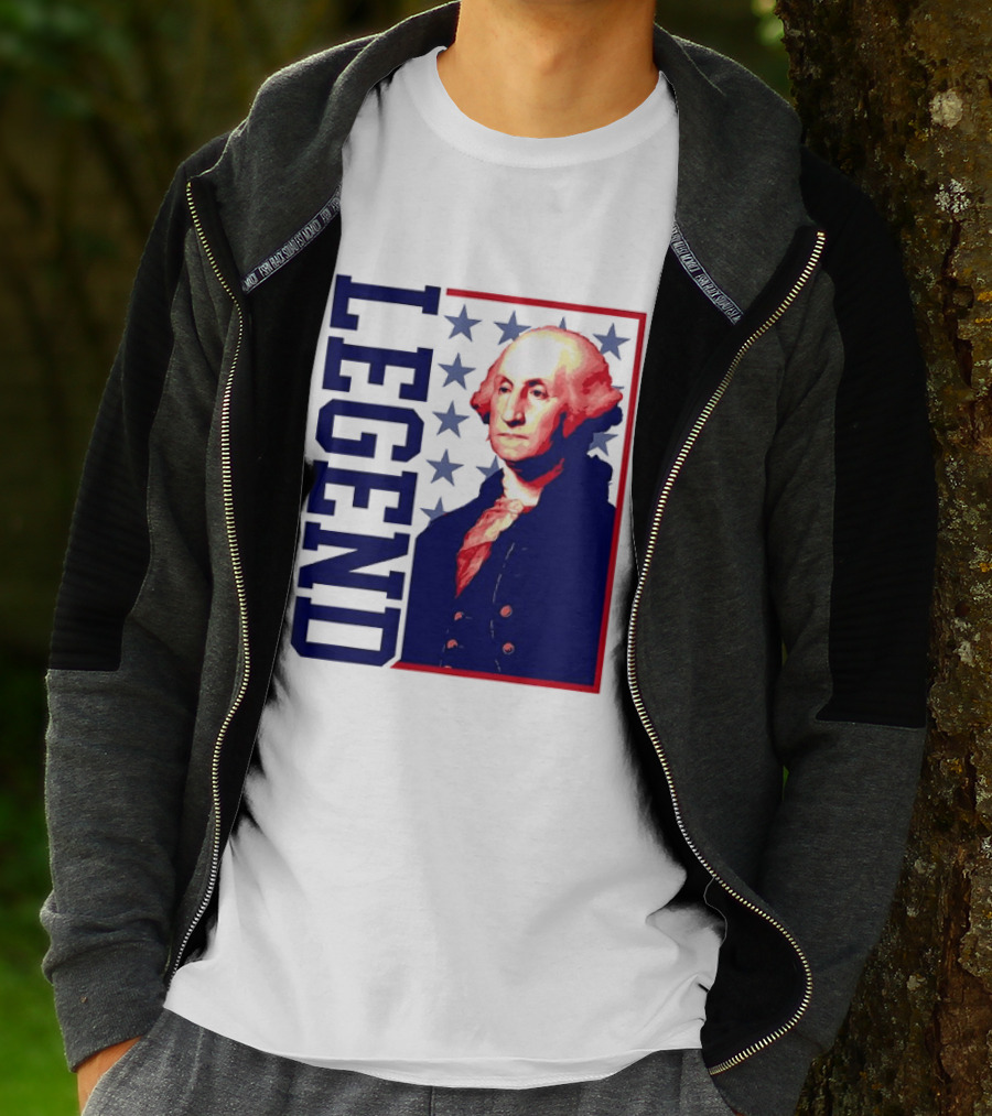 Legend George Washington 250th Anniversary America Freedom T-Shirt
