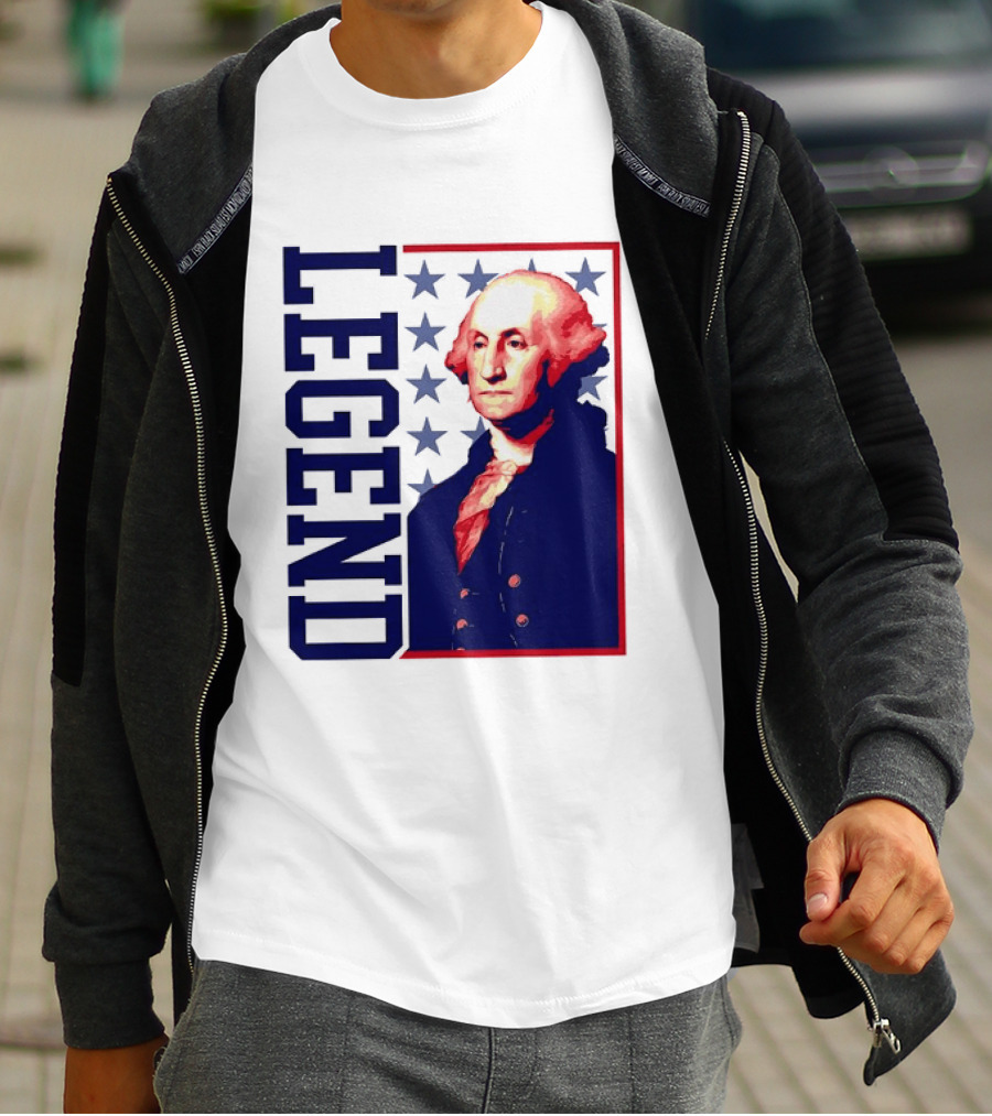 Legend George Washington 250th Anniversary America Freedom T-Shirt