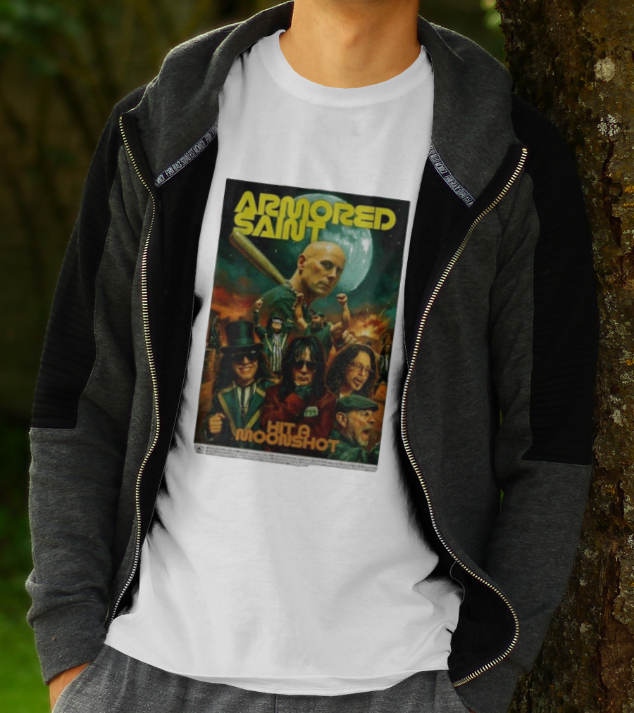 Armored Saint Hit A Moonshot Heavy Metal Band T-Shirt