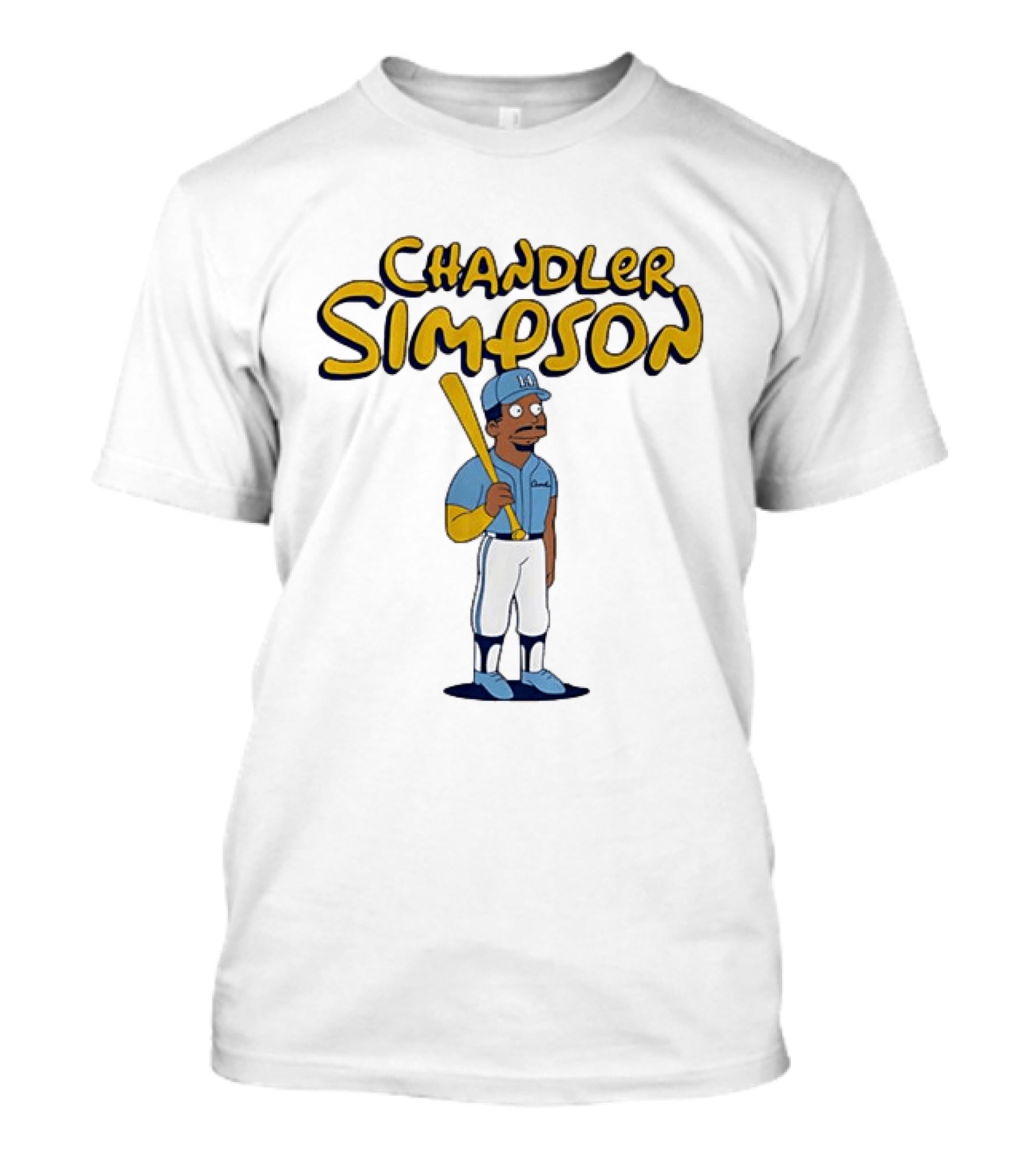 Chandler Simpson Tampa Bay Rays MLB Batting Cartoon T-Shirt