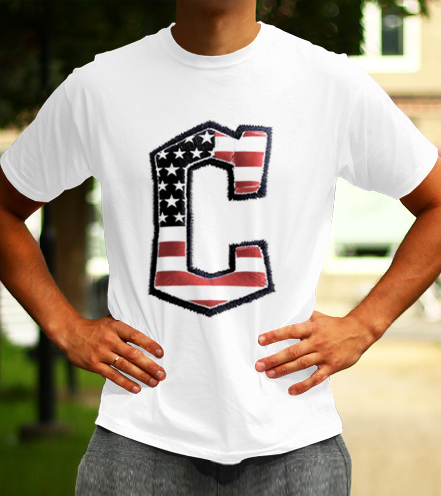Cleveland Guardians American Flag Hat 2026 Patriotic Giveaway T-Shirt