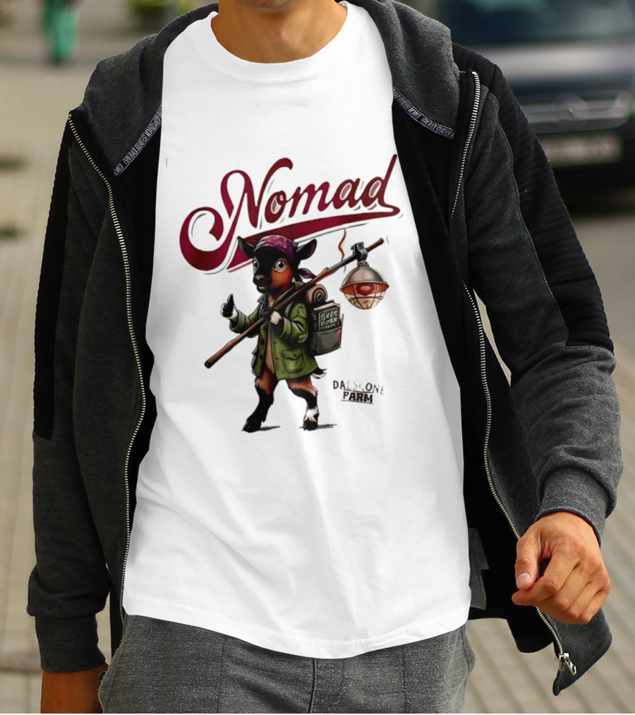 Dalscone Nomad Adventurous Goat Trekker With Lantern T-Shirt