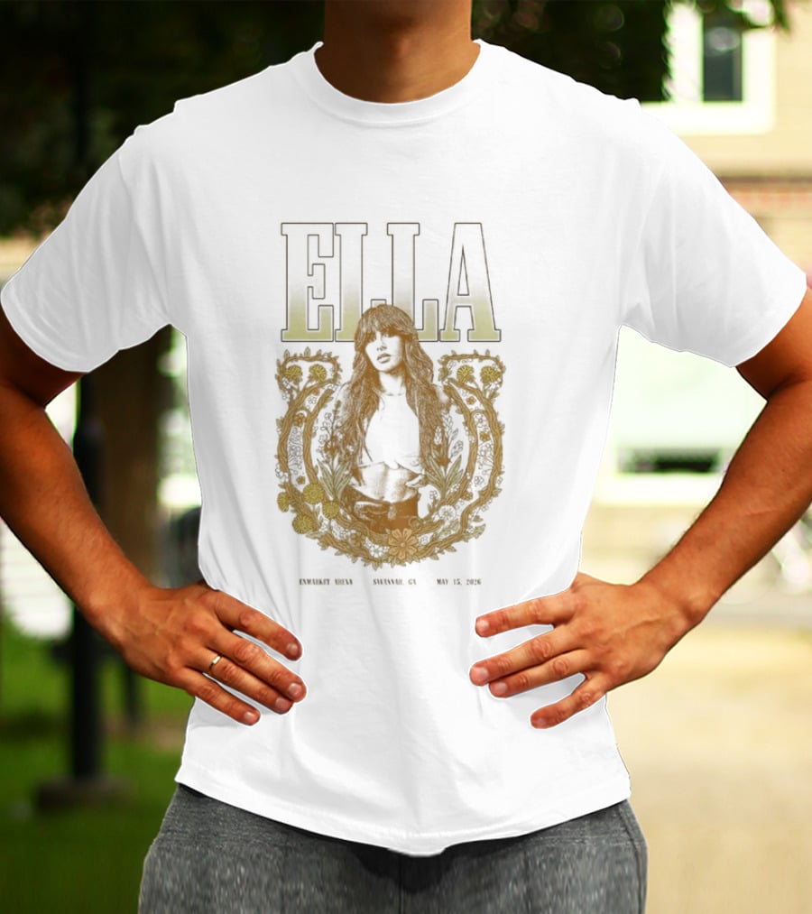 Ella Langley Enmarket Arena Savannah Georgia May 15 2026 Dandelion Tour T-Shirt