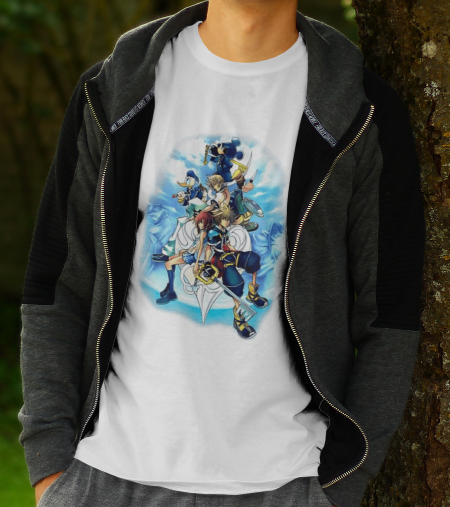 Kingdom Hearts 2 Disney Characters Adventure Ensemble T-Shirt