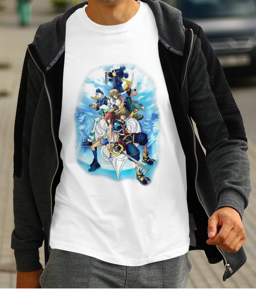 Kingdom Hearts 2 Disney Characters Adventure Ensemble T-Shirt