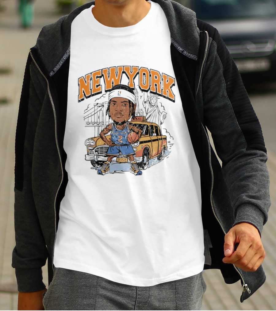 New York Knicks Deuce Taxi Miles McBride 2 Basketball Player T-Shirt