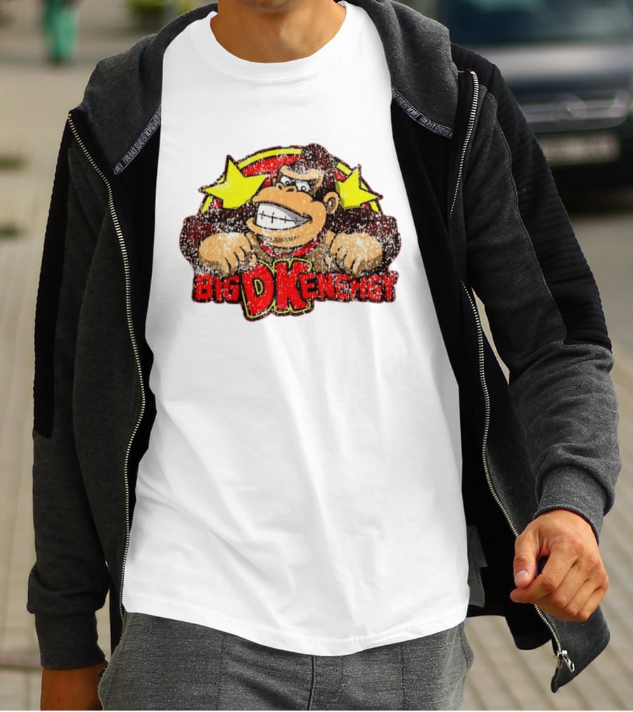 BIG DK Energy Retro Style Gaming Ape T-Shirt