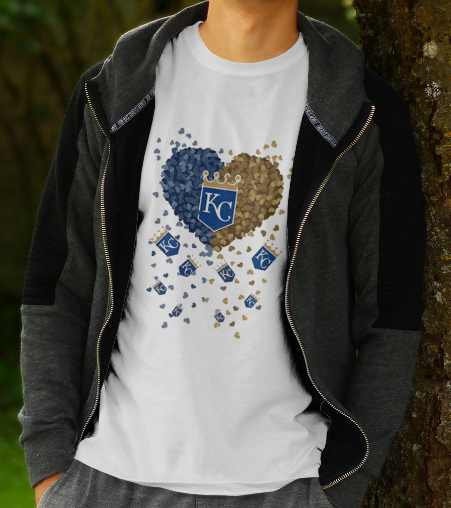 Kansas City Royals Heart KC Emblem MLB 2026 T-Shirt