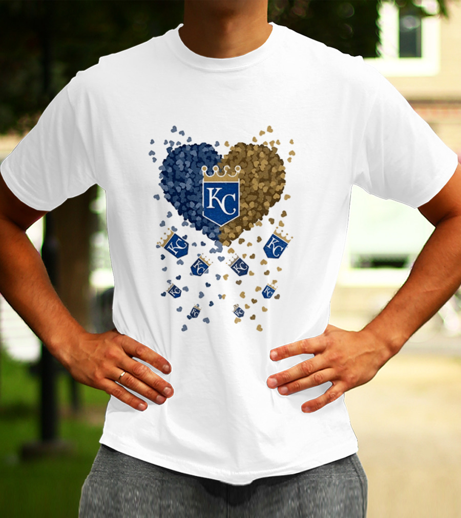 Kansas City Royals Heart KC Emblem MLB 2026 T-Shirt