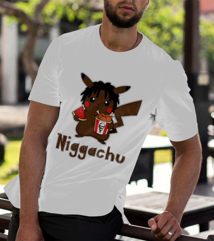 Pikachu X Nigga Niggachu KFC Meme T-Shirt