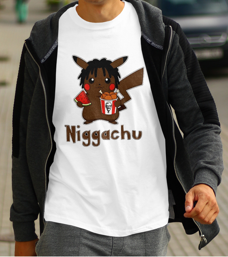 Pikachu X Nigga Niggachu KFC Meme T-Shirt