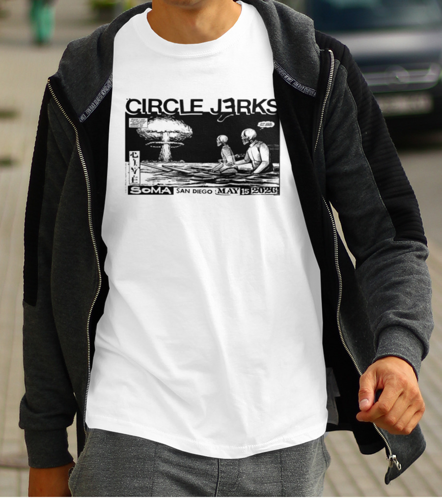 Circle Jerks May 15 2026 SOMA San Diego CA Live Concert T-Shirt