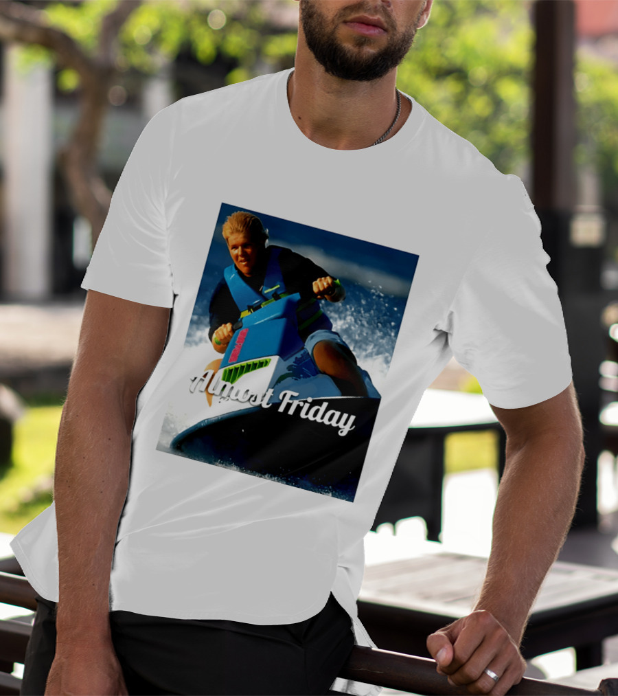John Daly Throttle Jet Ski Almost Friday T-Shirt