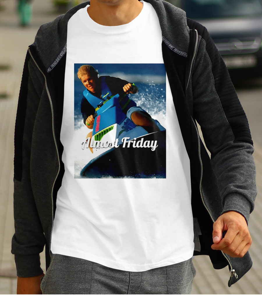 John Daly Throttle Jet Ski Almost Friday T-Shirt