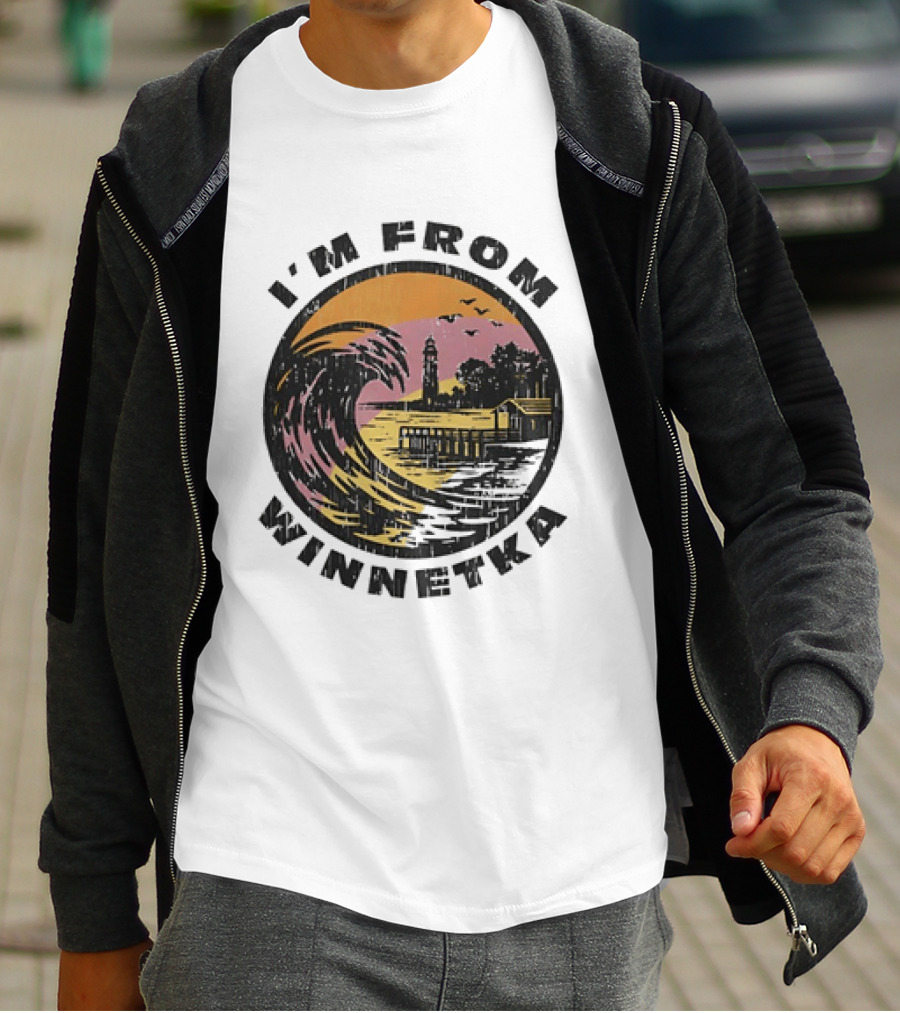 Johnny Hilbrant I'm From Winnetka Wave Scene T-Shirt