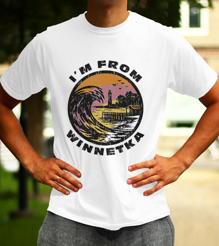 Johnny Hilbrant I'm From Winnetka Wave Scene T-Shirt