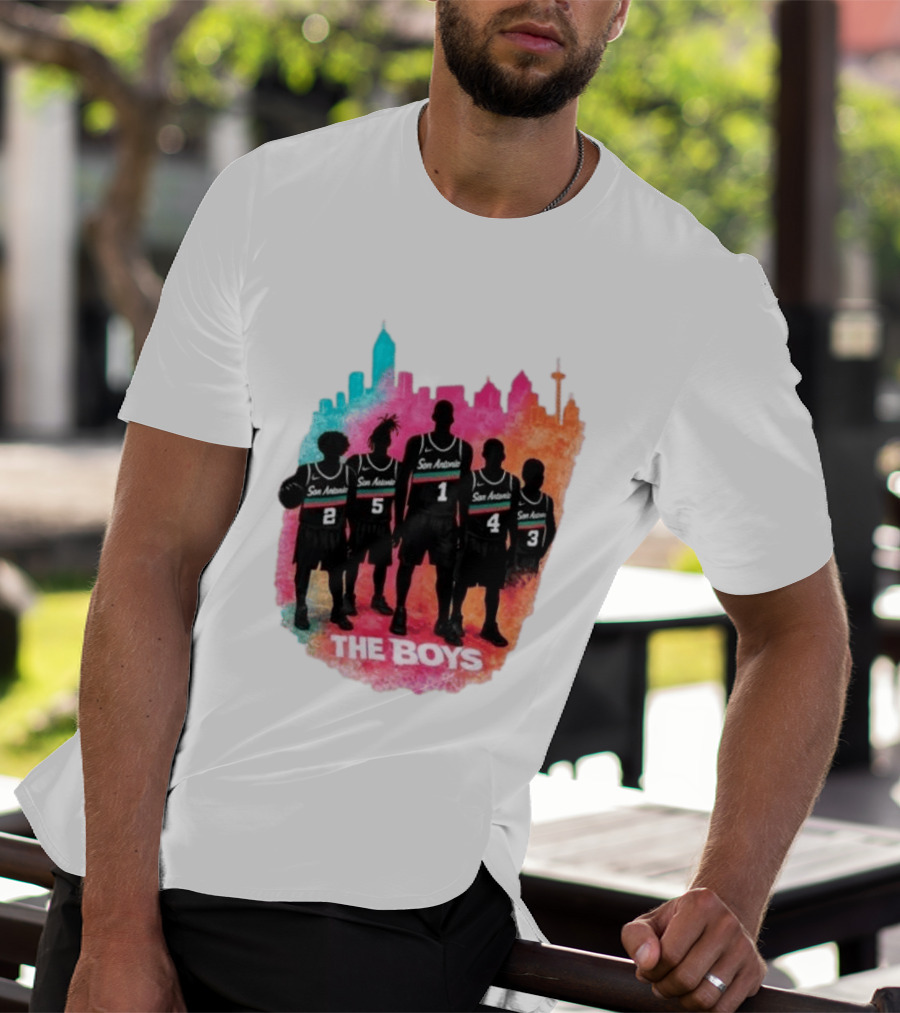 San Antonio Splash Hoops Skyline The Boys T-Shirt