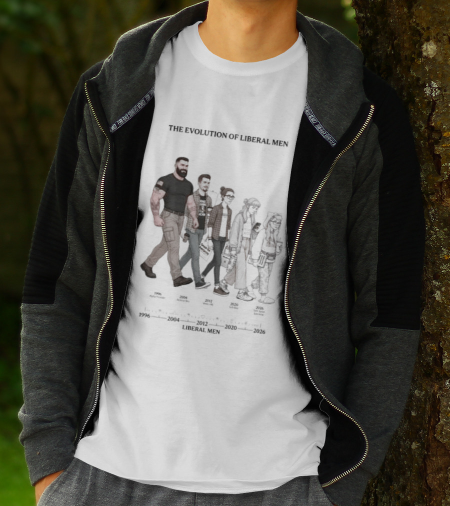 The Evolution Of Liberal Men 2026 T-Shirt