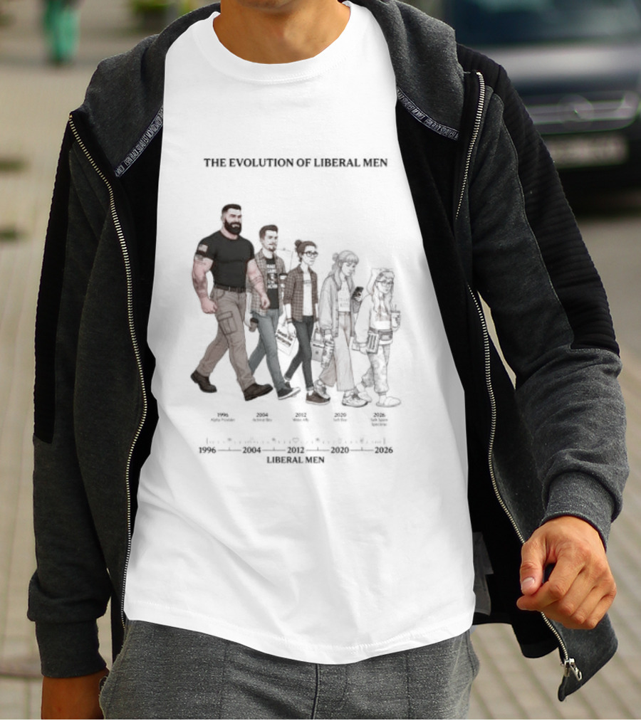 The Evolution Of Liberal Men 2026 T-Shirt