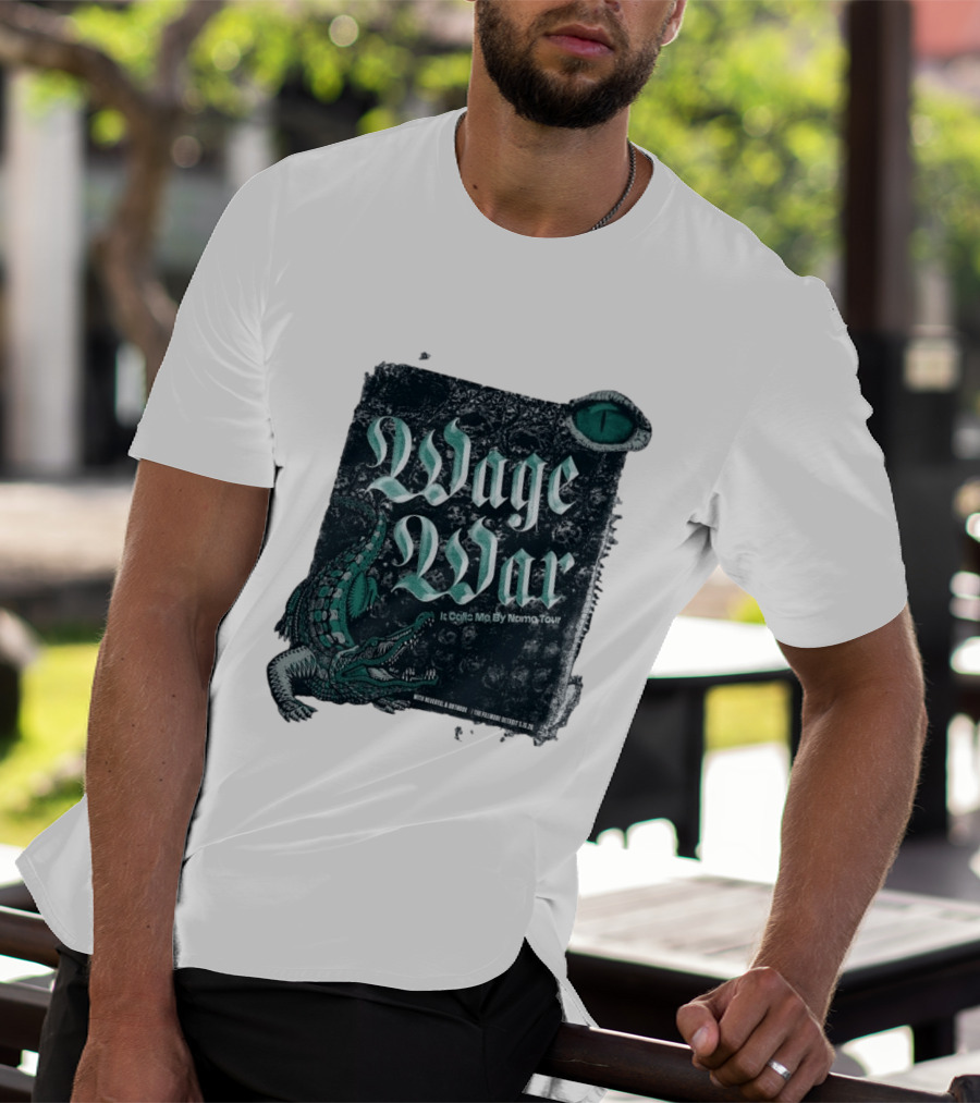 Wage War It Calls Me By Name Tour Detroit MI May 15 2026 Alligator Eye T-Shirt