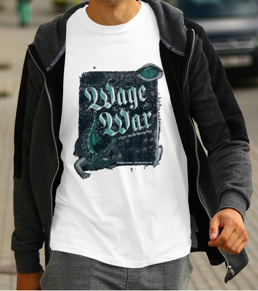 Wage War It Calls Me By Name Tour Detroit MI May 15 2026 Alligator Eye T-Shirt