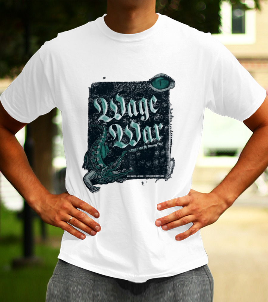 Wage War It Calls Me By Name Tour Detroit MI May 15 2026 Alligator Eye T-Shirt