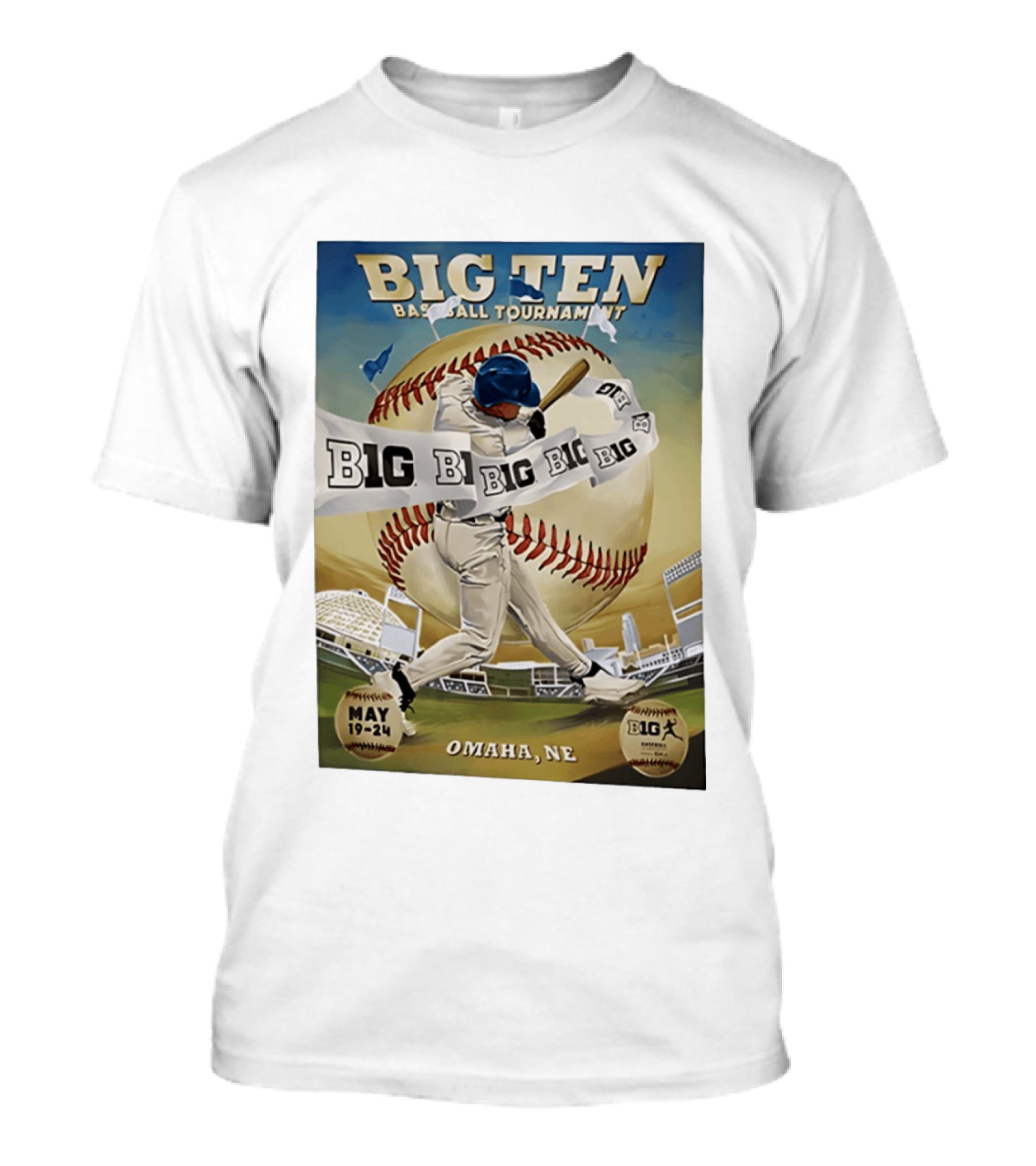 Big Ten Baseball Tournament 2026 Omaha May 19 24 T-Shirt