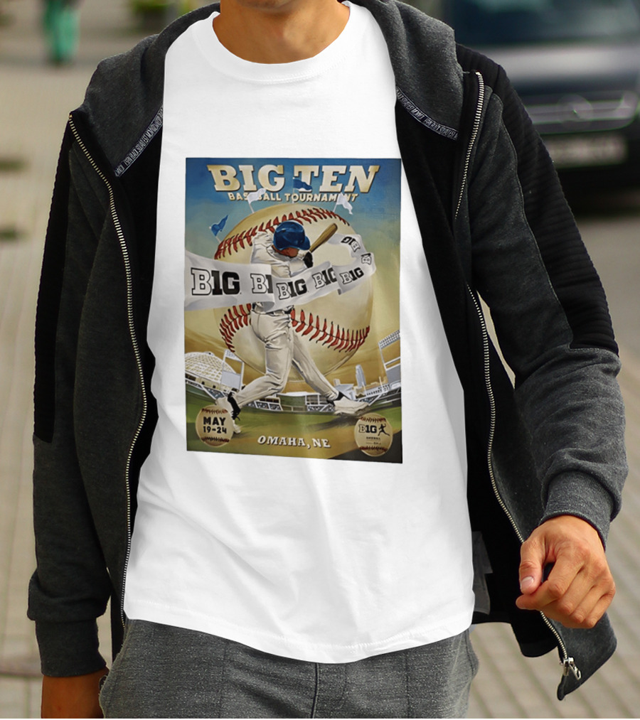 Big Ten Baseball Tournament 2026 Omaha May 19 24 T-Shirt