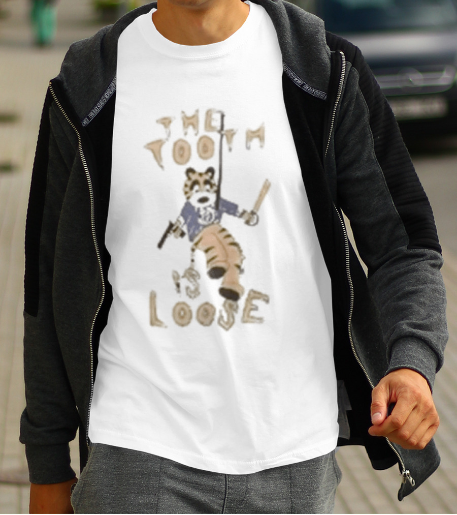 Buffalo Sabres The Tooth Is Loose Hockey Player Cartoon T-Shirt