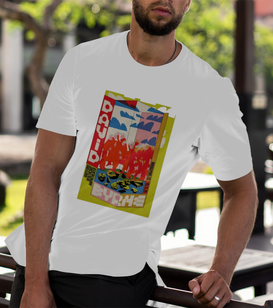 David Byrne Hartford Healthcare Amphitheater Bridgeport CT May 15 2026 Tour T-Shirt