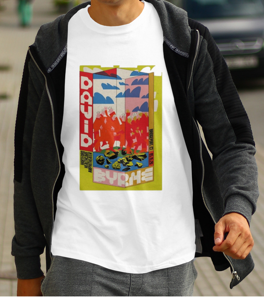David Byrne Hartford Healthcare Amphitheater Bridgeport CT May 15 2026 Tour T-Shirt
