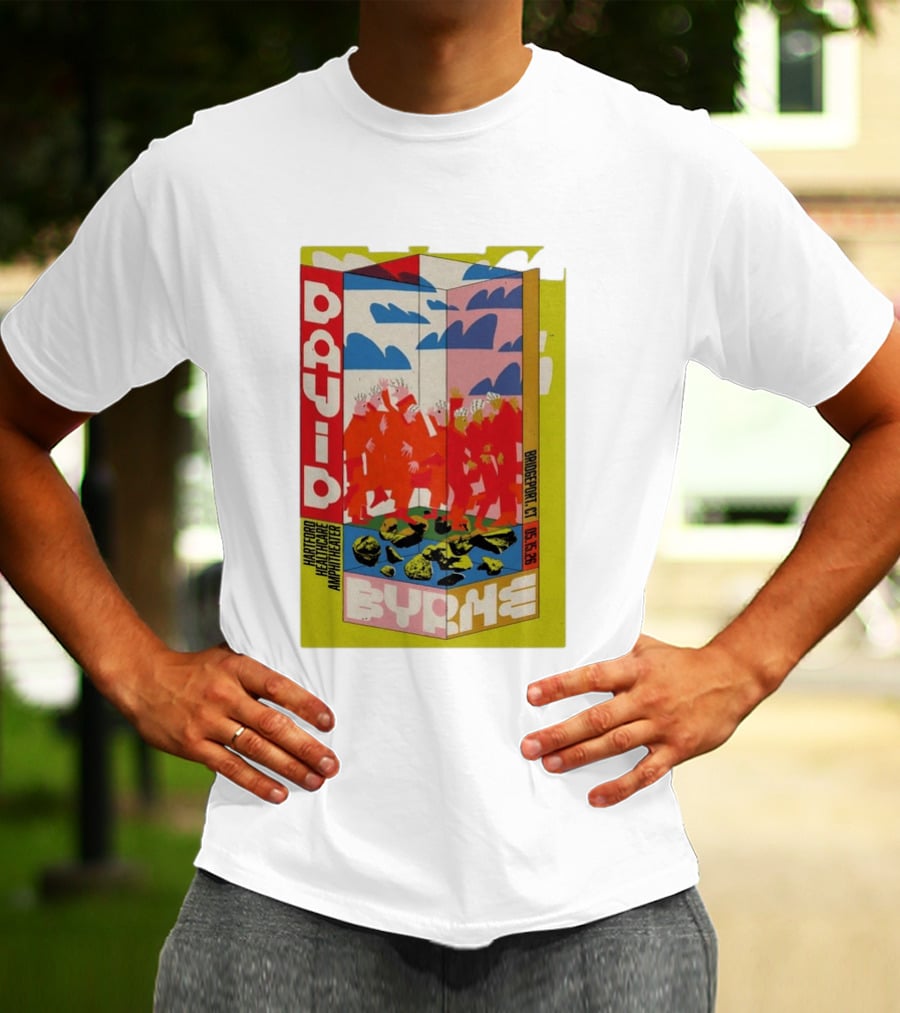 David Byrne Hartford Healthcare Amphitheater Bridgeport CT May 15 2026 Tour T-Shirt