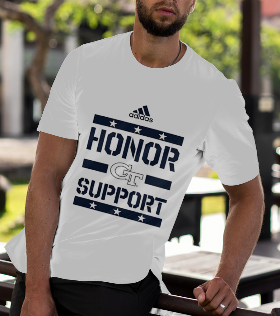 Adidas Georgia Tech GT Honor Support Stars T-Shirt