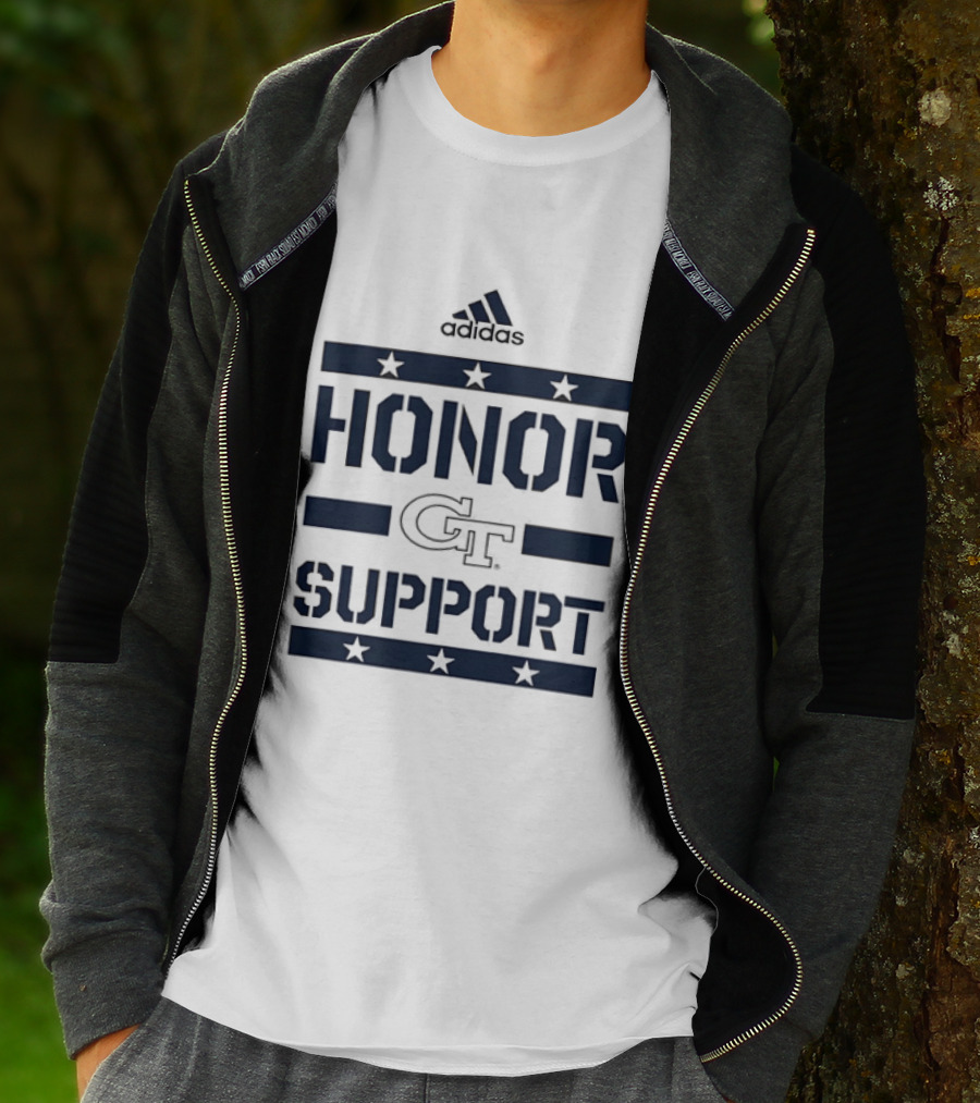 Adidas Georgia Tech GT Honor Support Stars T-Shirt