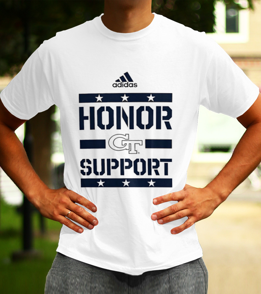 Adidas Georgia Tech GT Honor Support Stars T-Shirt