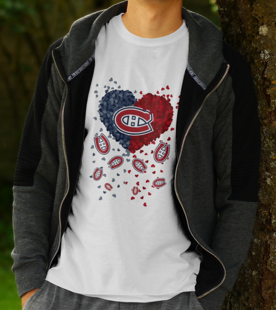 Montreal Canadiens Heart NHL 2026 Team Pride T-Shirt