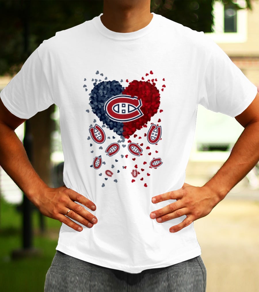 Montreal Canadiens Heart NHL 2026 Team Pride T-Shirt