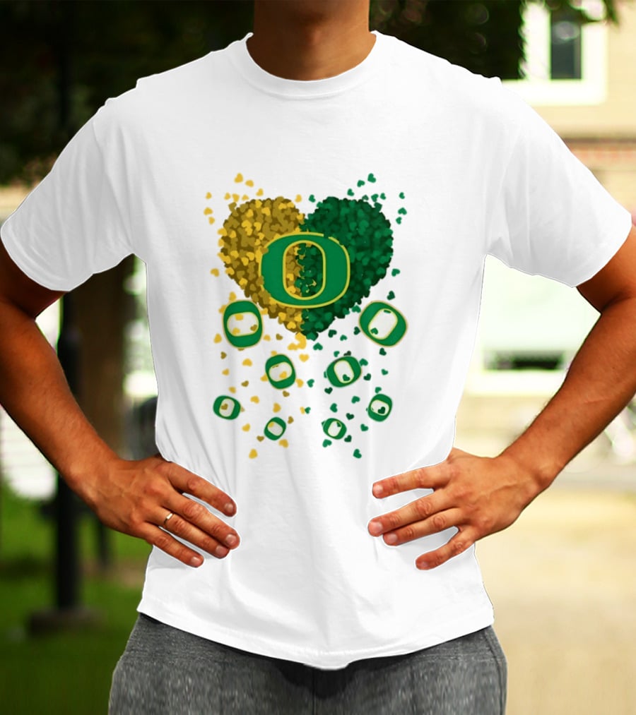 Oregon Ducks Football Heart 2026 T-Shirt