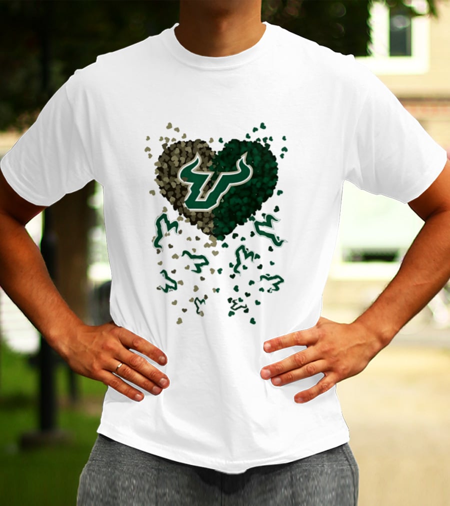 Heart Of South Florida Bulls 2026 Camo Green Bulls Fans T-Shirt