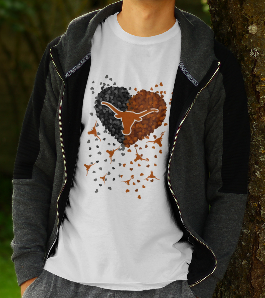 Heart Of Texas Longhorns Football 2026 Iconic Longhorn Logo Texas Pride T-Shirt