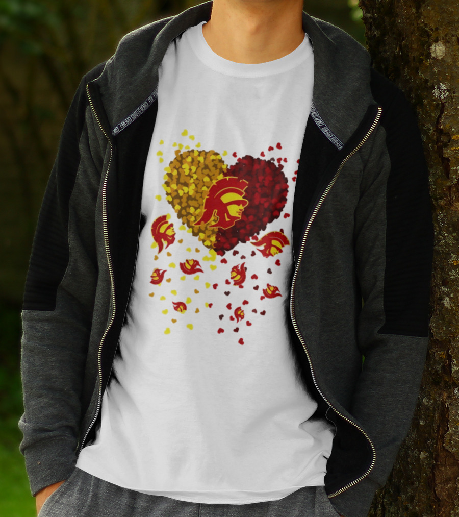USC Trojans Heart Football 2026 Fan T-Shirt