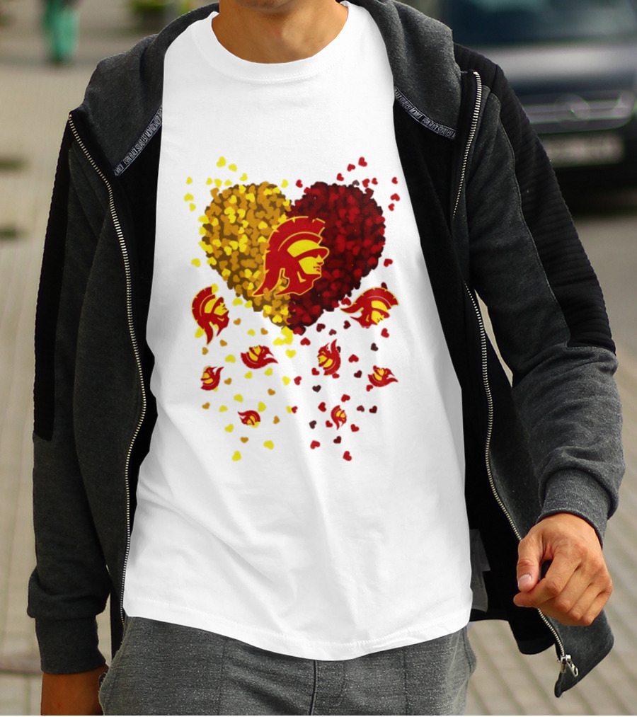 USC Trojans Heart Football 2026 Fan T-Shirt