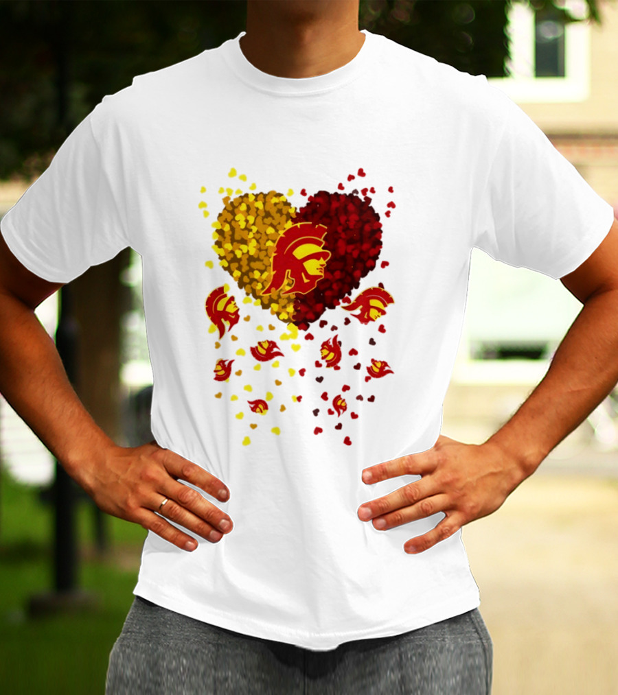 USC Trojans Heart Football 2026 Fan T-Shirt