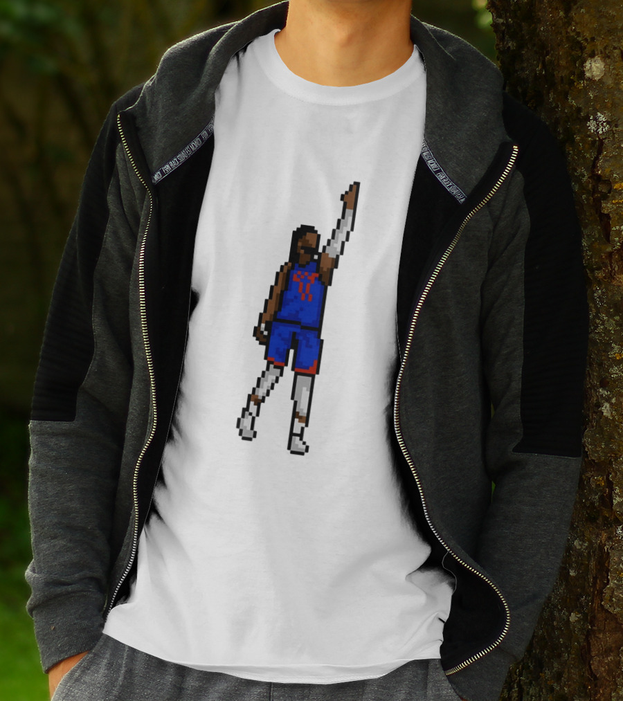 Jalen Brunson Clutch Pixel Art New York Knicks Basketball T-Shirt