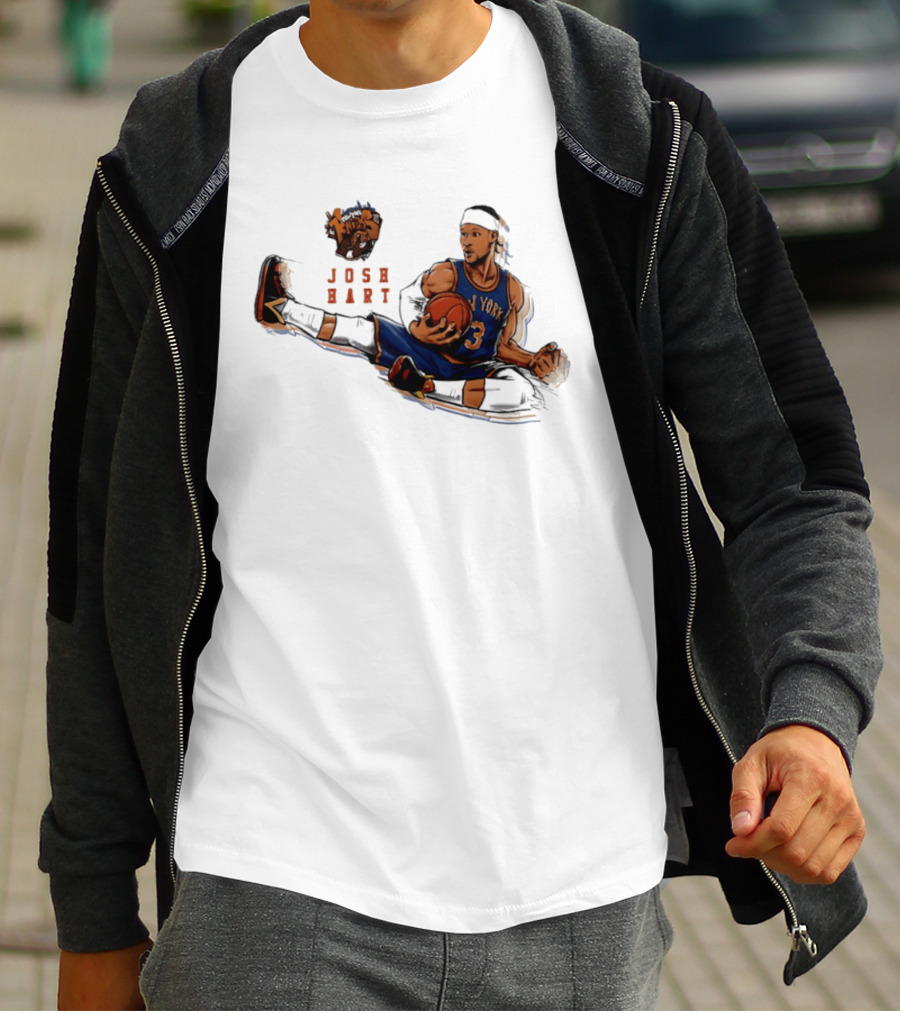 Josh Hart New York Knicks Basketball Star Pose T-Shirt